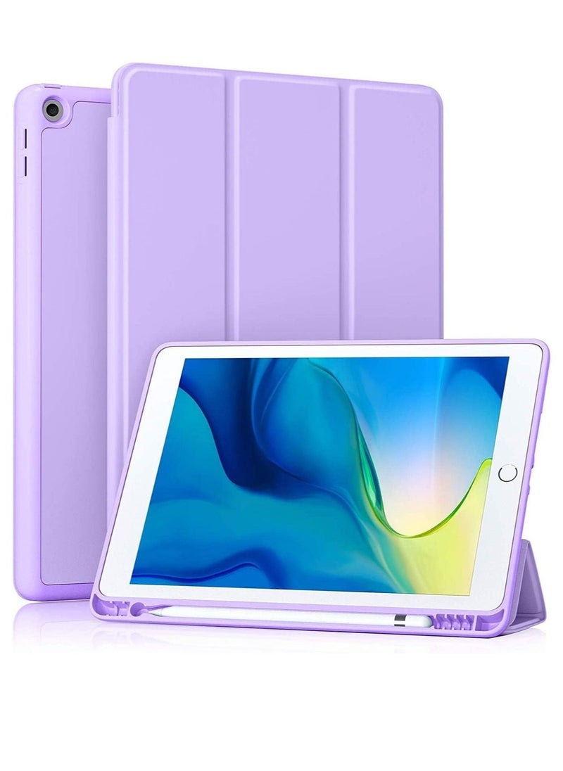 iPad 9th/8th/7th Generation case (2021/2020/2019) iPad 10.2-Inch Case with Pencil Holder [Sleep/Wake] Slim Soft TPU Back Smart Magnetic Stand Protective Cover Cases - Image 1