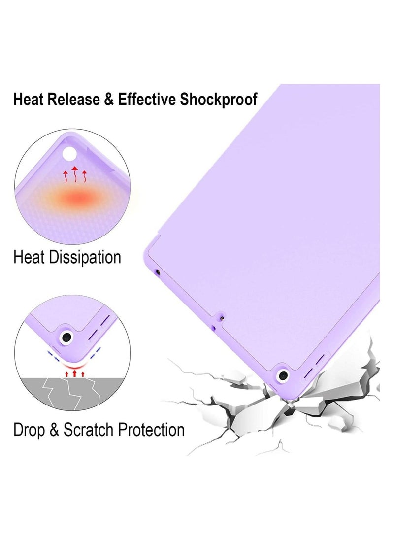 iPad 9th/8th/7th Generation case (2021/2020/2019) iPad 10.2-Inch Case with Pencil Holder [Sleep/Wake] Slim Soft TPU Back Smart Magnetic Stand Protective Cover Cases - Image 3