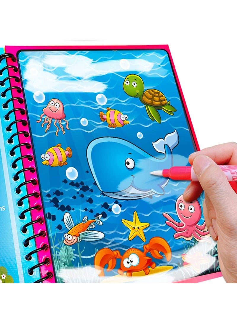 Magic Water Coloring Book, Drawing Board and Magic Water Pen, Educational Drawing Toy for Kids - Image 3