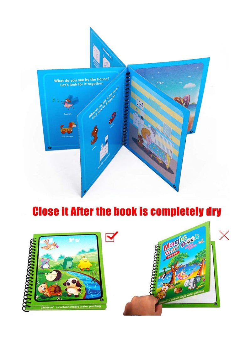 Magic Water Coloring Book, Drawing Board and Magic Water Pen, Educational Drawing Toy for Kids - Image 4