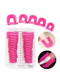 KASTWAVE 130pcs Plastic Nail Polish Protector for Fingers, U Shape Nail Polish Stencil Reusable Nail Covers Tools, Nail Polish Spill Proof Model Polish Glue Overflow Nail Art Accessories (10 sizes)  - Image 1