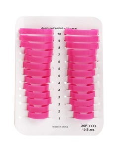 KASTWAVE 130pcs Plastic Nail Polish Protector for Fingers, U Shape Nail Polish Stencil Reusable Nail Covers Tools, Nail Polish Spill Proof Model Polish Glue Overflow Nail Art Accessories (10 sizes)  - Image 4