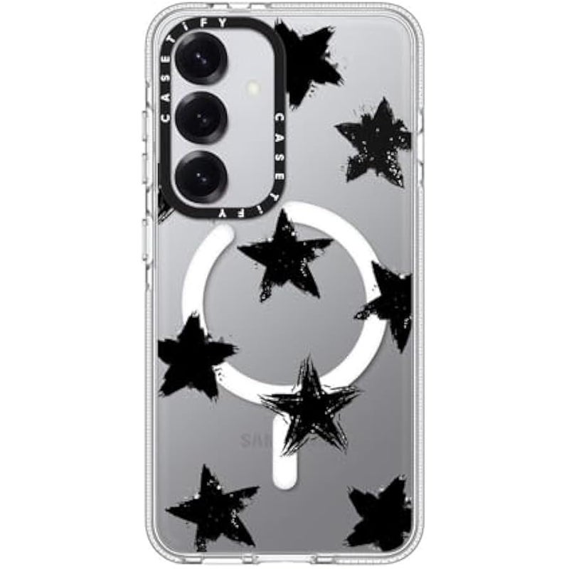 CASETIFY Magnetic Clear Galaxy S25 Case 【Compatible with Magsafe】 - Star Marks - Image 1