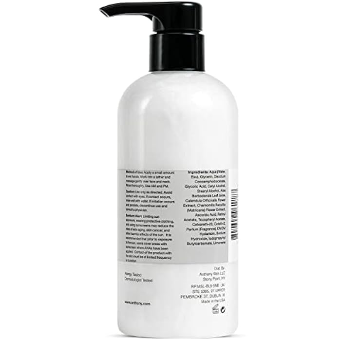 Anthony Glycolic Facial Cleanser for Men, Daily Exfoliating & Hydrating Face Wash, Shave Prep, Non-Foaming, Deep Cleansing, Gentle on Sensitive Skin, Removes Dirt & Oil, Smooths Texture, 16 Fl Oz - Image 3