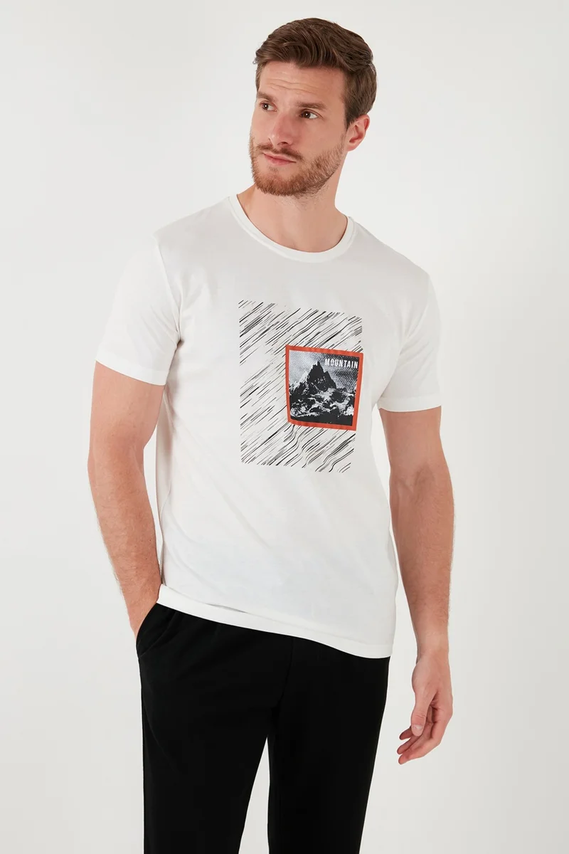 Buratti Cotton Slim Fit Crew Neck T Shirt Men's T Shirt 646R8320