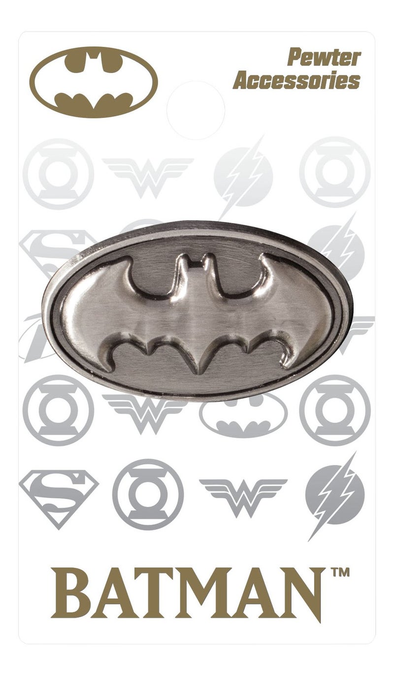 DC Comics دبوس صدر من البيوتر بتصميم شعار باتمان من دي سي كوميكس ديلوكس - Image 2