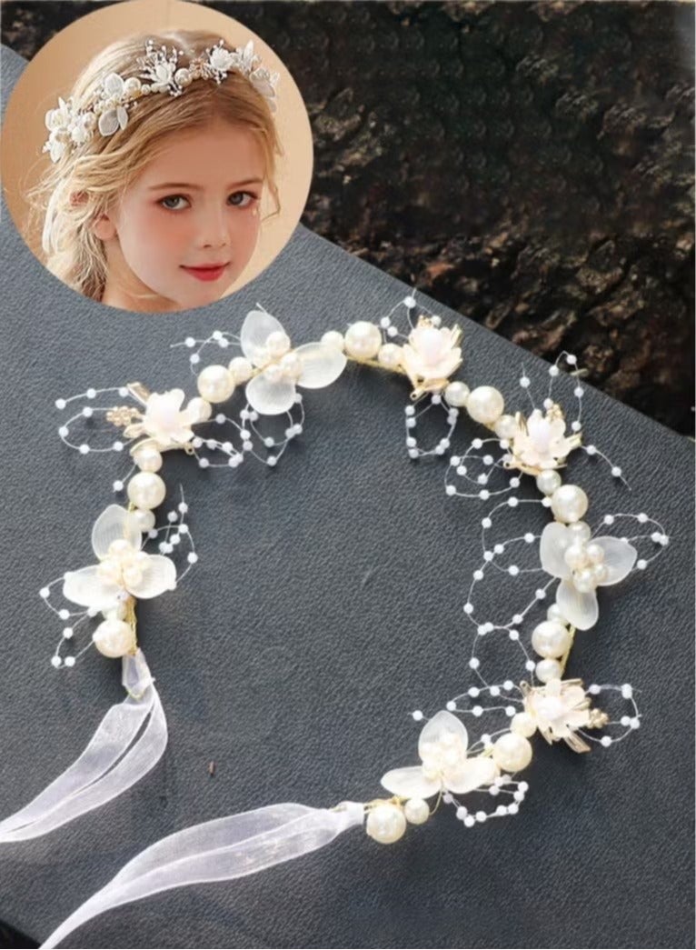 Girls' Hair Band Headdress, Children's Hairpin Clips at the Back of the Head, Anti-Slip Headband and Hair Accessories for Styling, Fashionable Girls' Hair Accessories for Hair Management - Image 1