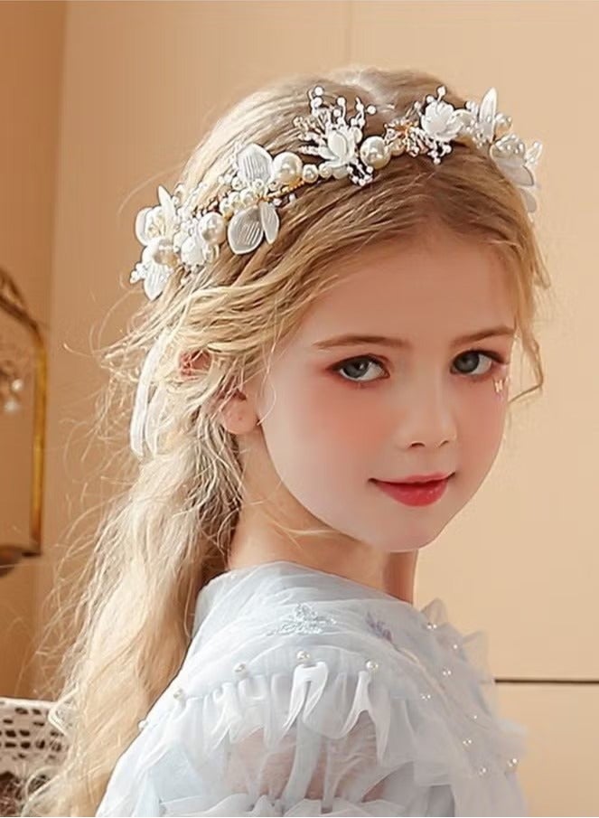 Girls' Hair Band Headdress, Children's Hairpin Clips at the Back of the Head, Anti-Slip Headband and Hair Accessories for Styling, Fashionable Girls' Hair Accessories for Hair Management - Image 2