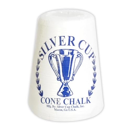Hathaway Silver Cup Cone Talc Chalk, White - Image 1