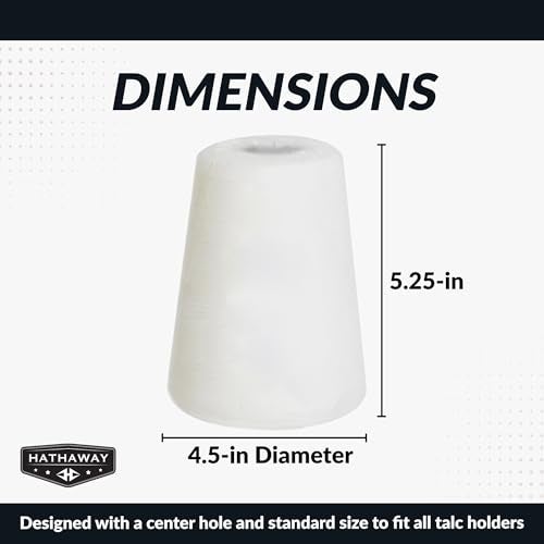 Hathaway Silver Cup Cone Talc Chalk, White - Image 2