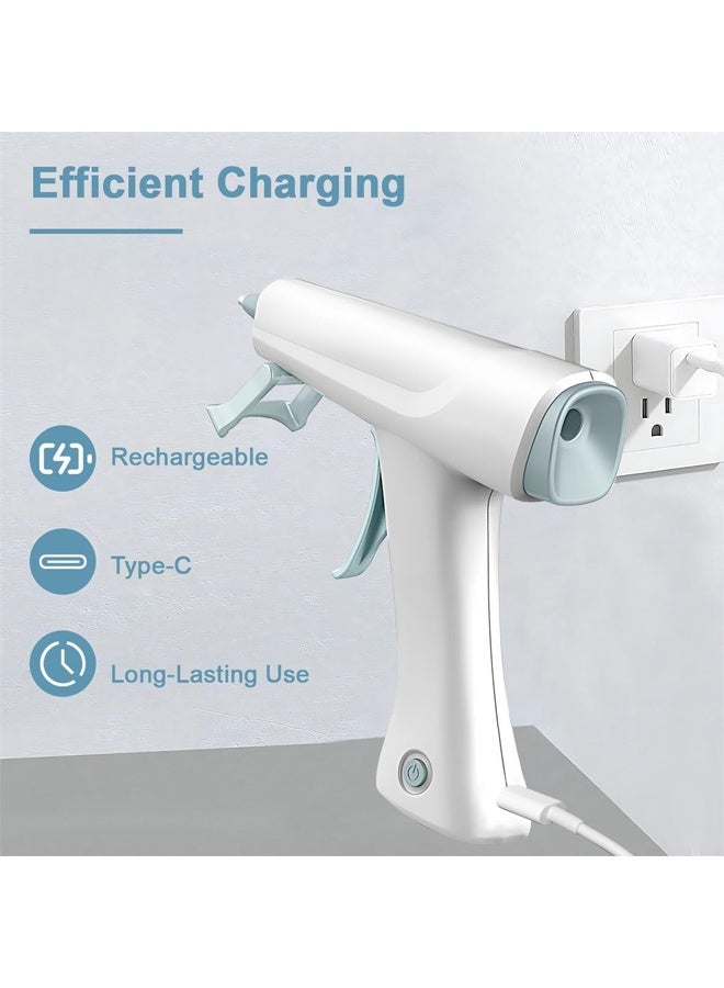 DUNISO Cordless Hot Melt Glue Gun Set, Fast Preheating Glue Gun Set, 10 Premium Glue Gun Sticks, USB Charging Base, DIY Tool for School DIY Art Projects and Home Repairs - Image 3