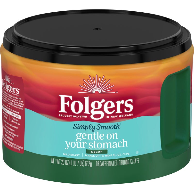 Folgers Simply Smooth Mild Roast Ground Coffee, 23 Ounces 9Pack fo 1) - Image 1