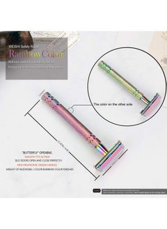 WeiShi Safety Razor Butterfly Open Double Edge Elegant Rainbow Color  - Image 4