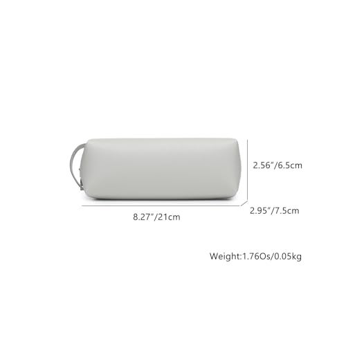 YONBEN Pencil Case Soft School Pencil Pouch Bag for Easy Carry Stylish and Durable GrayFaux leather - Image 3