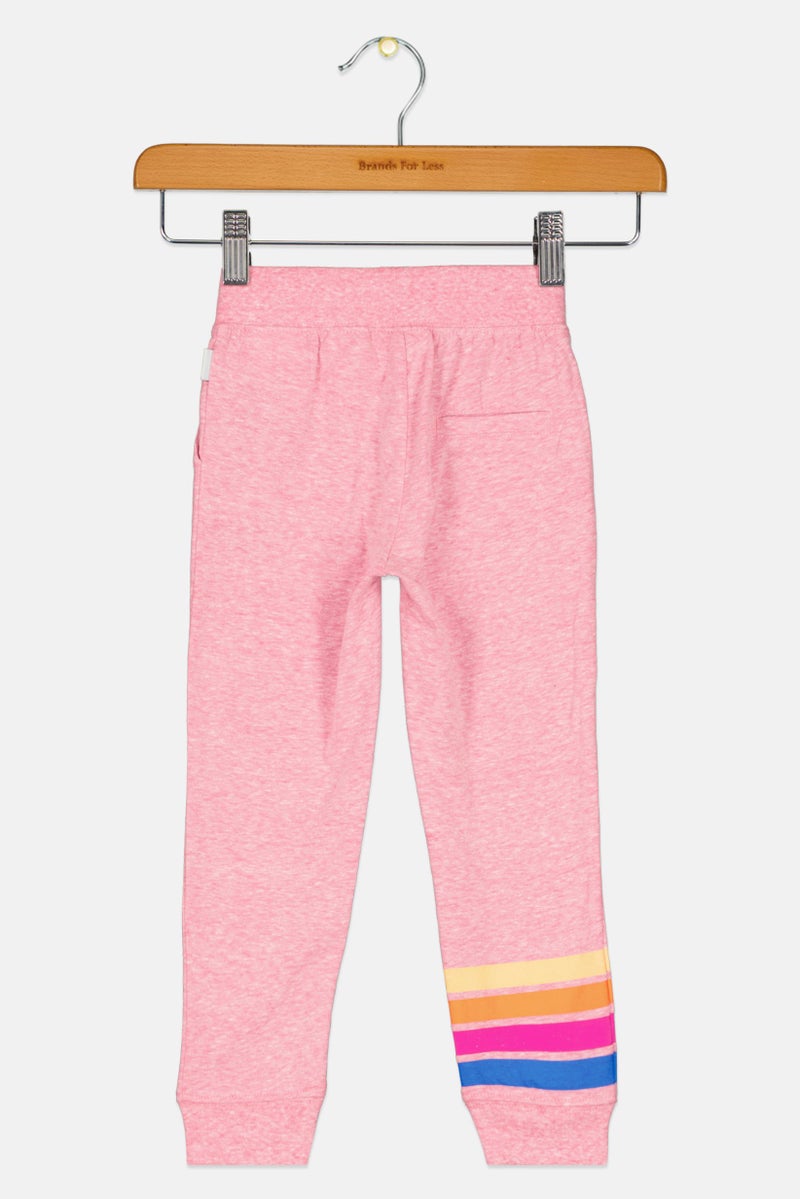 CONVERSE Toddlers Girl Brand Logo Jogger Pants, Pink  - Image 2