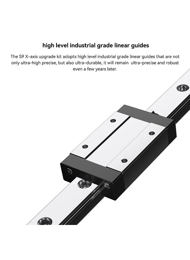 S6/S6PRO/S9 X-axis Linear Guide Upgrade Kit High Precision Industrial Grade Direct Installation Without Drilling