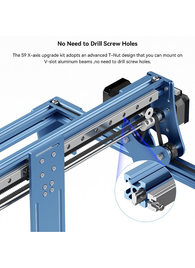 SCULPFUN S6/S6PRO/S9 X-axis Linear Guide Upgrade Kit High Precision Industrial Grade Direct Installation Without Drilling  - Image 2