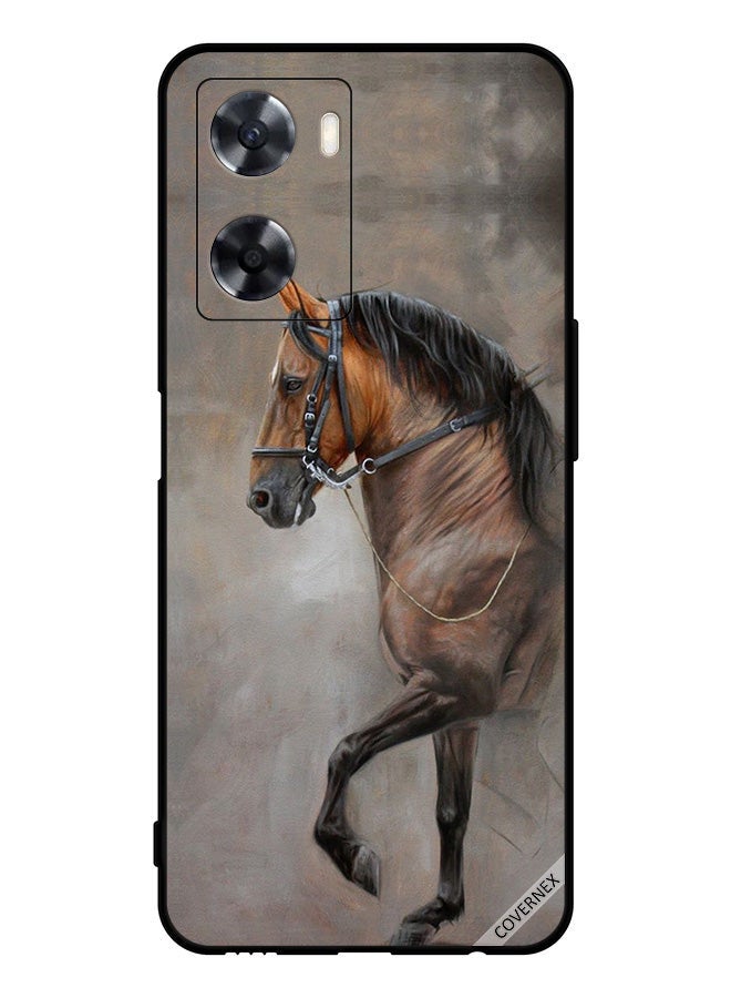Covernex Protective Case Cover For Oppo A57s Vintage Picture Of Horse - Image 1