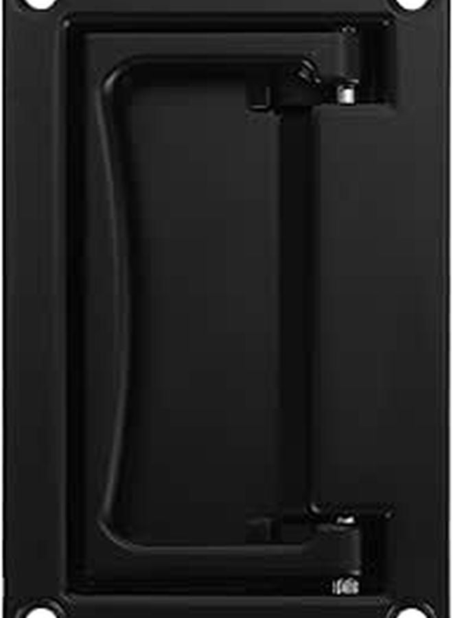 Black Medium Folding Recessed Toolbox Handle For Furniture And Tool Cabinet - Image 1