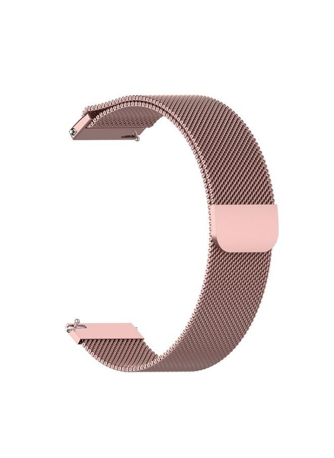 Generic - Replacement Strap For Galaxy SM R800 46mm Milanese Watch Band Rose Pink - Image 1