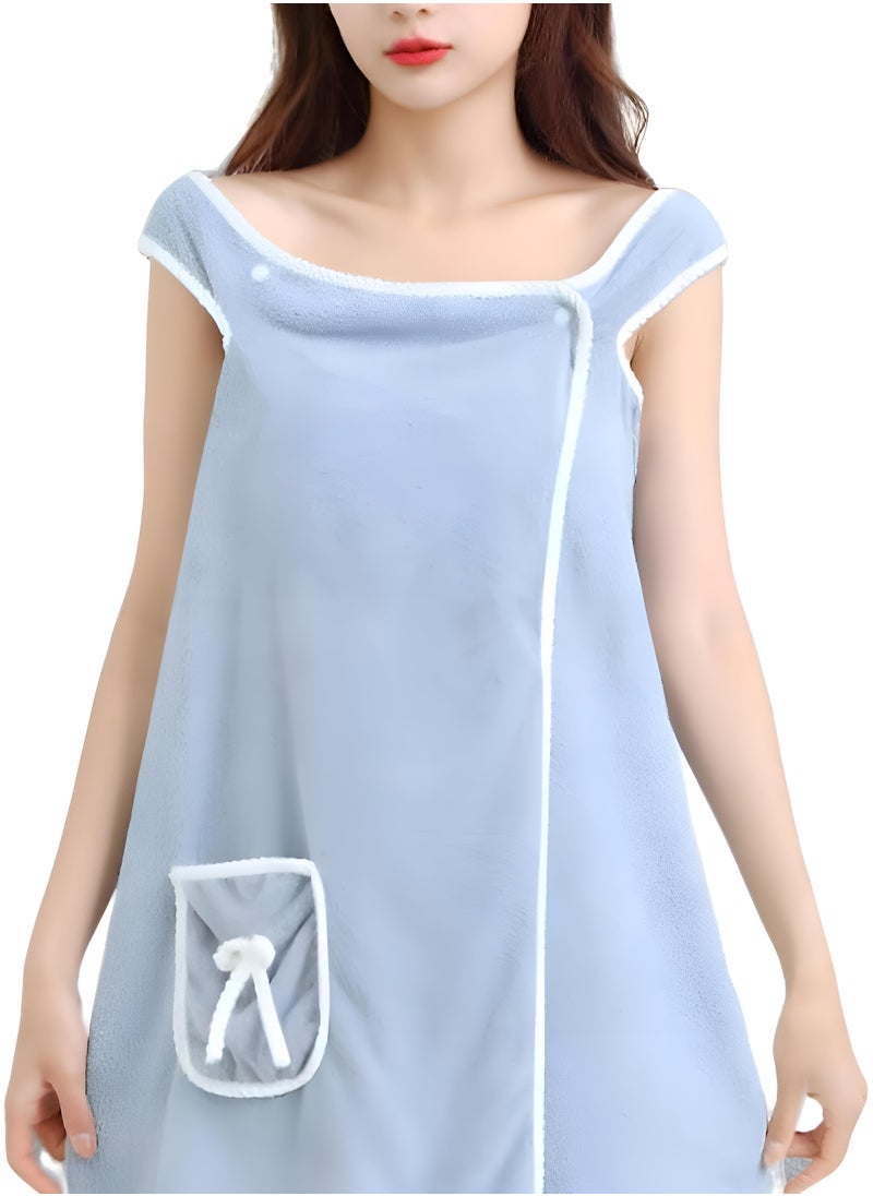 Generic - Sophisticated Women'S Bath Towel With A Robe-Like Design, Made From Luxuriously Soft Fabric, Tailored For Enjoyment In Spas And Bathrooms - Image 1
