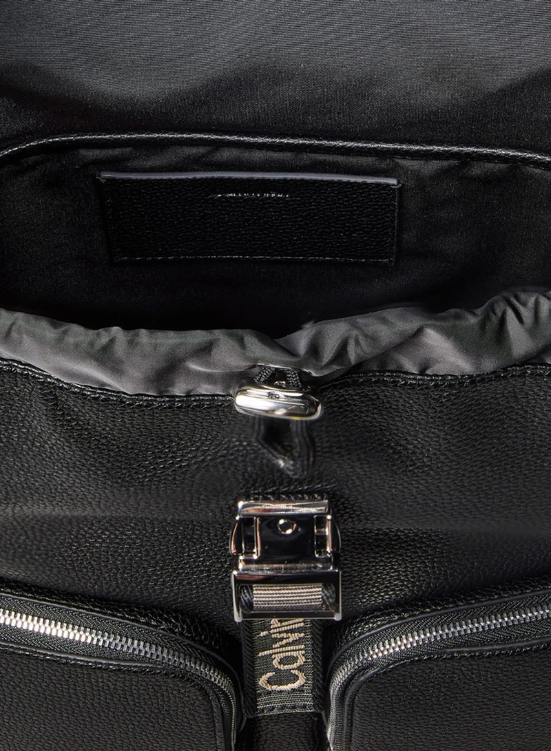 Calvin Klein  Logo Strap Flap Backpack for Women | Best Price UAE