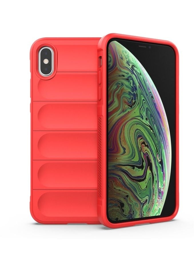 Generic - Magic Shield Tpu Silicone Shockproof Phone Case For Iphone Xs Max (Red) - Image 1