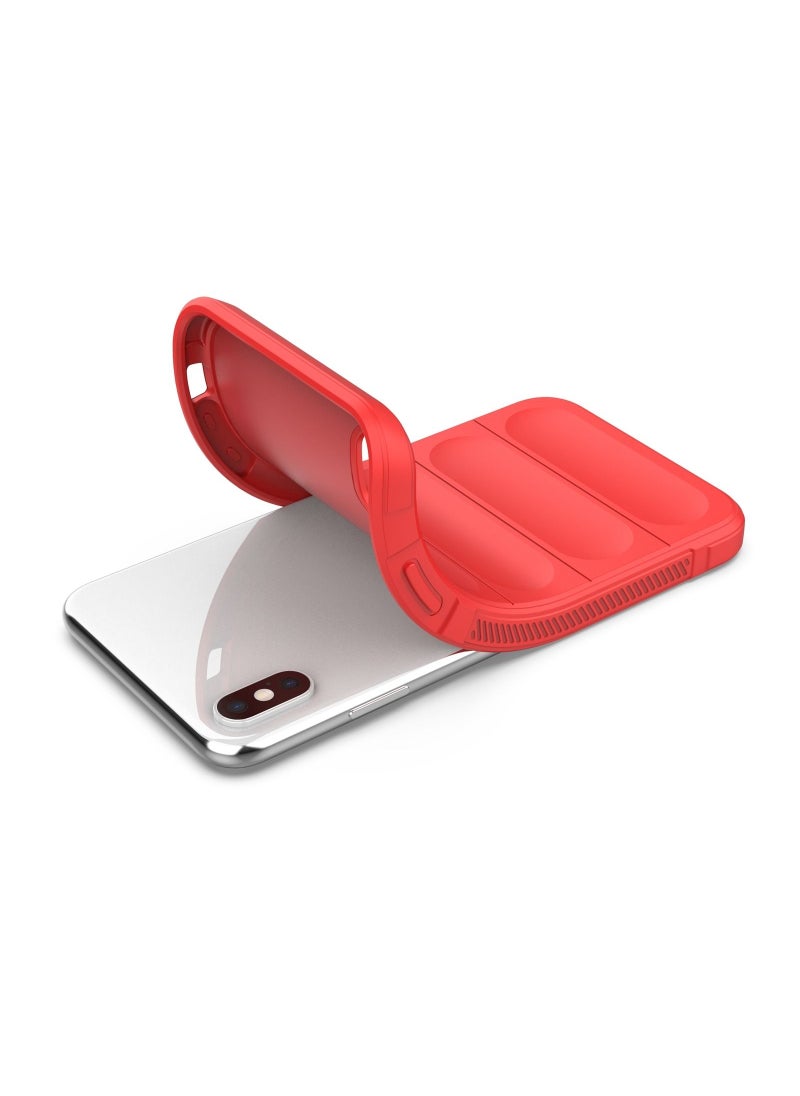 Generic - Magic Shield Tpu Silicone Shockproof Phone Case For Iphone Xs Max (Red) - Image 1
