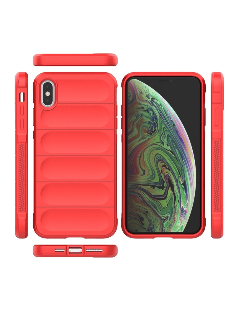 Generic - Magic Shield Tpu Silicone Shockproof Phone Case For Iphone Xs Max (Red) - Image 1