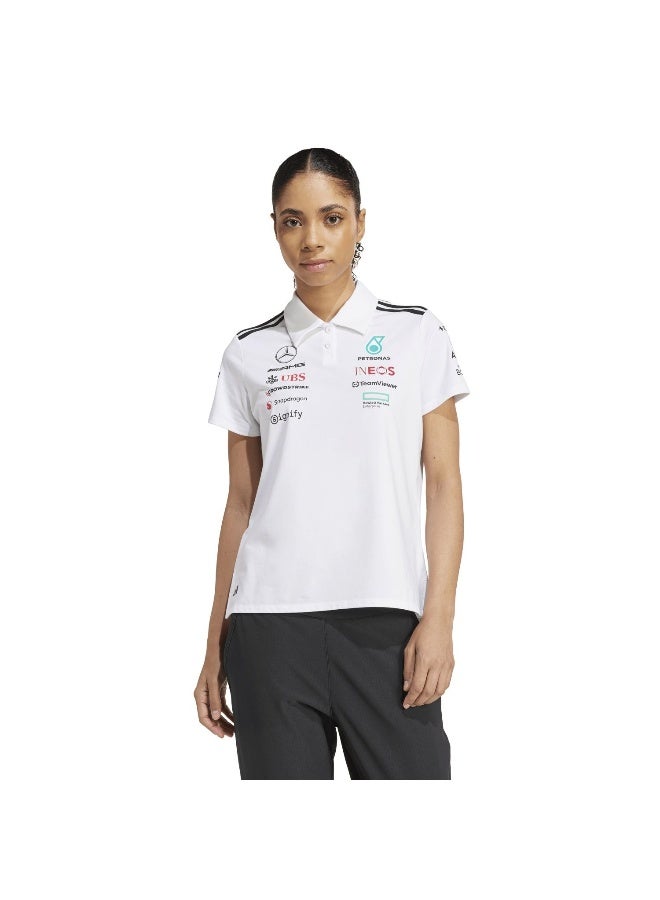 Adidas Mer Tm Polo Ww White Motorsport Polo Shirts For Women XS  - Image 2