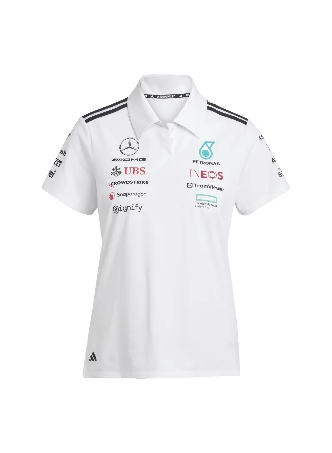 Adidas Adidas Mer Tm Polo Ww White Polo Shirt (Short Sleeve) Polo Shirts For Women