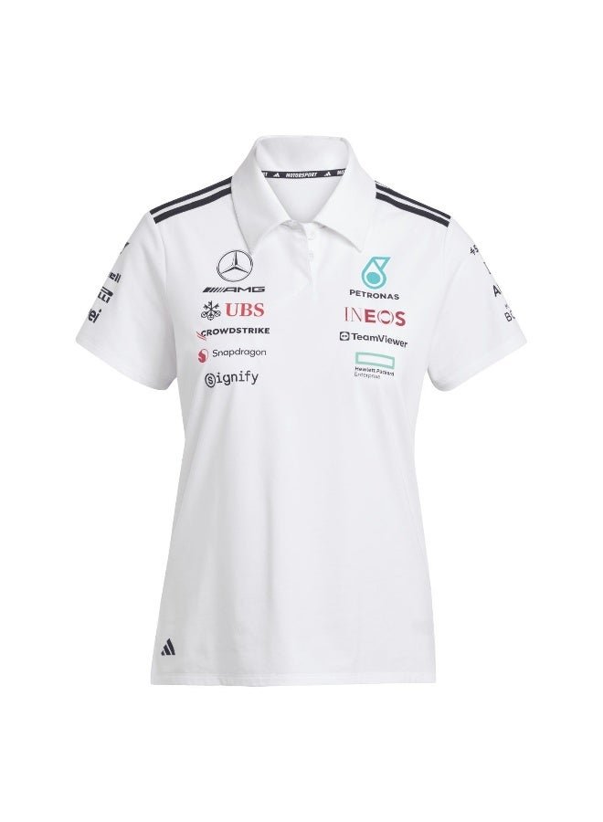 Adidas Mer Tm Polo Ww White Motorsport Polo Shirts For Women XS  - Image 1