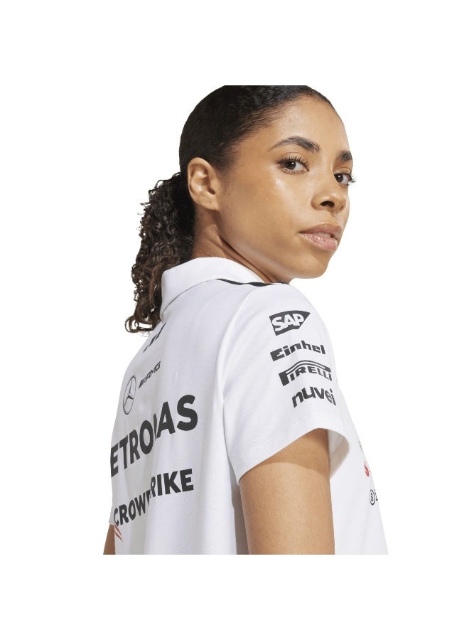 Adidas Mer Tm Polo Ww White Motorsport Polo Shirts For Women XS  - Image 5