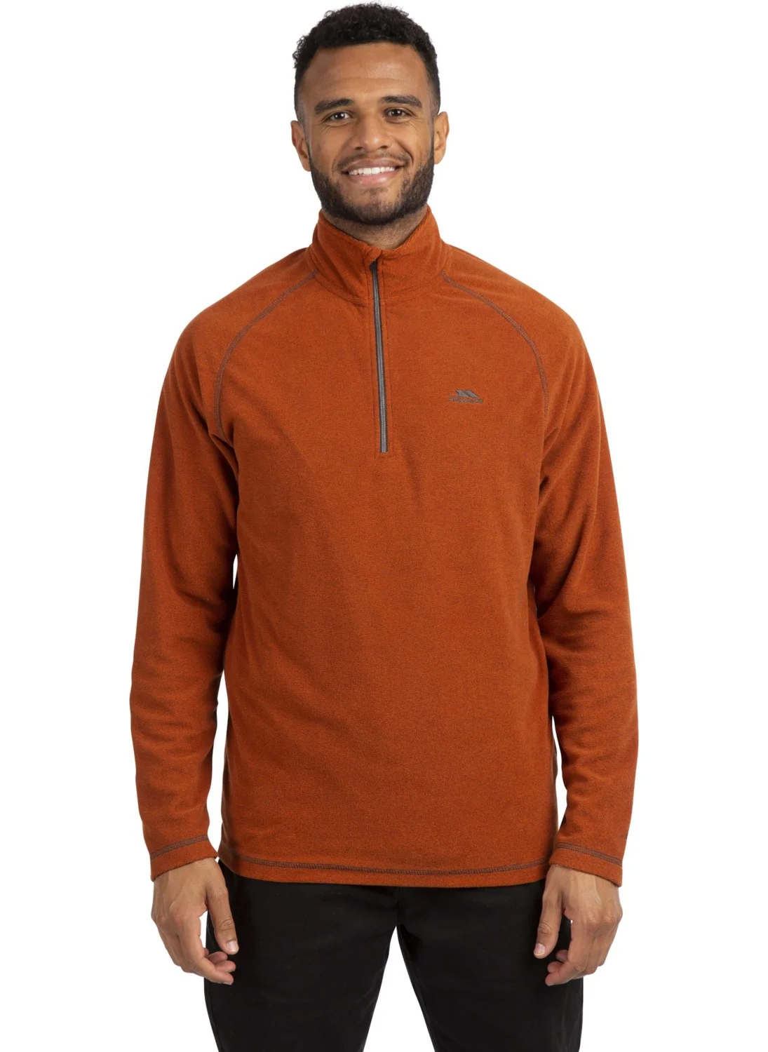 Trespass Orange Men's Stand-Up Collar Fleece Sweatshirt MAFLMFN20001