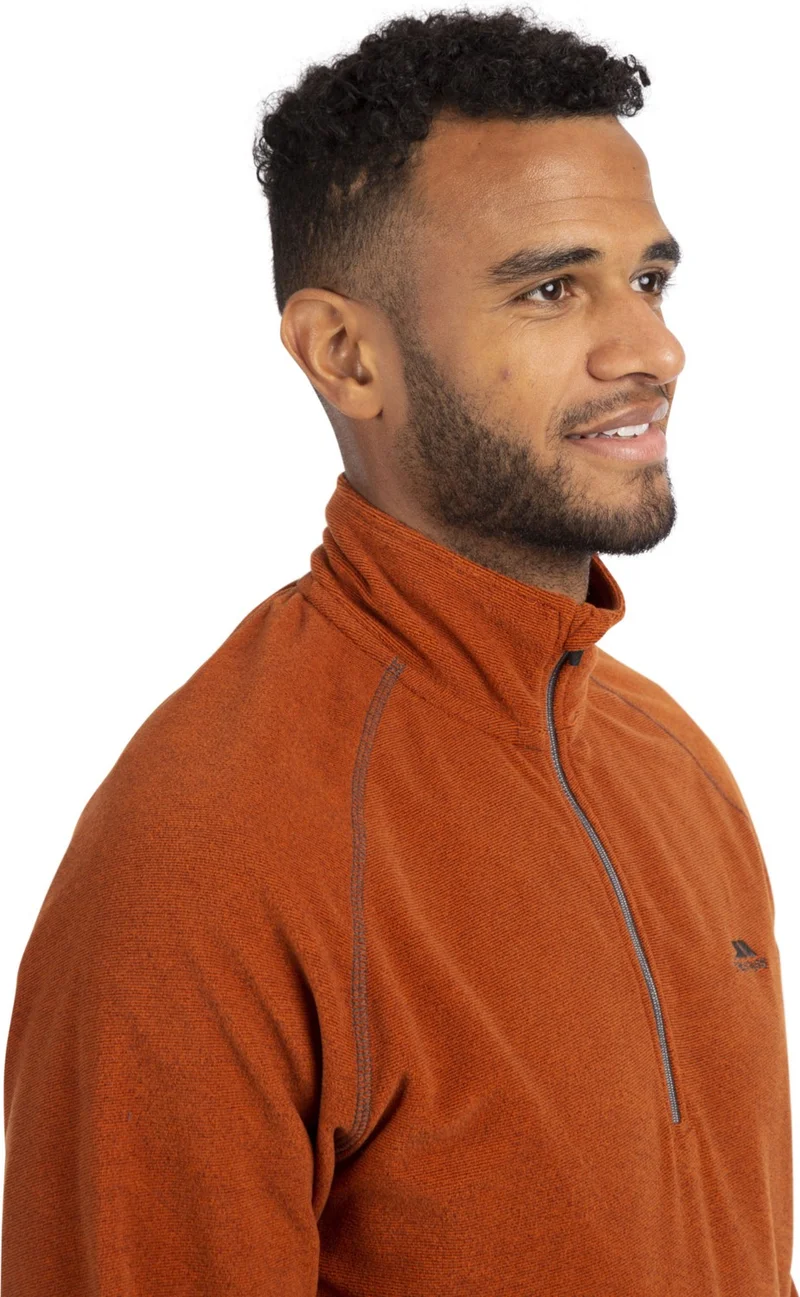 Trespass Orange Men's Stand-Up Collar Fleece Sweatshirt MAFLMFN20001