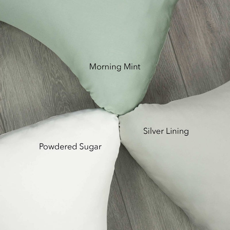 Honeydew Queen Side Pillow Case - Fits The Scrumptious and Essence Curved Pillows for Side Sleeping - Comfortable and Soft Cooling Viscose Made from Bamboo Fabric - Queen Size (Powdered Sugar White) - Image 4