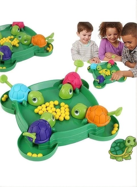 Turtle Eating Bean Game Little Beans Depressurized Presses Brain Games Parent Child Toys Table Swallows Beads Game Kids Intelligent Game