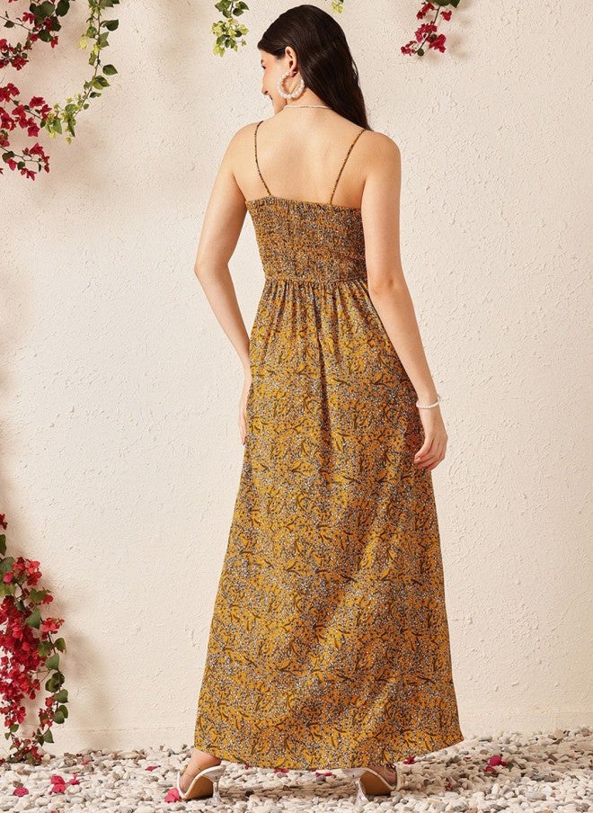 STREET 9 فستان ماكسي بقصة ضيقة وواسعة للنساء - Image 5