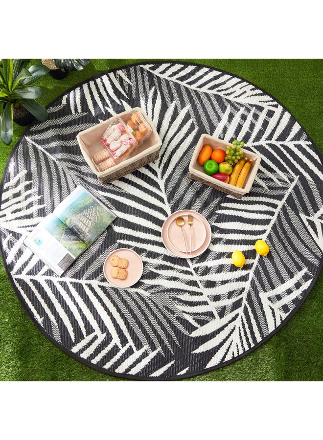 ARLO Ferns Print Round Outdoor Indoor Mat 180X180 Cm - Image 5