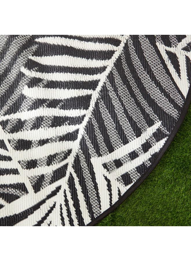 ARLO Ferns Print Round Outdoor Indoor Mat 180X180 Cm - Image 4