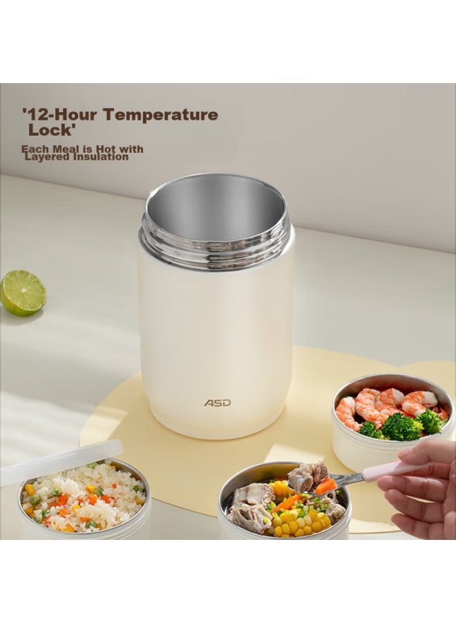 Asd 304 Stainless Steel Insulated Lunch Box, Portable Pot, Student Insulated Container, Rws20h9wg-w - Image 2