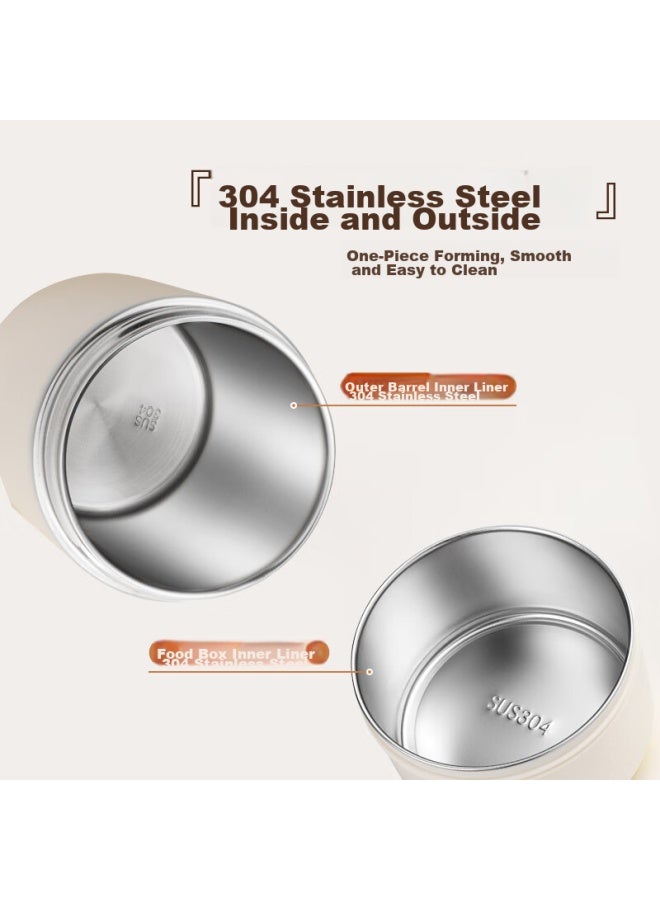 Asd 304 Stainless Steel Insulated Lunch Box, Portable Pot, Student Insulated Container, Rws20h9wg-w - Image 4