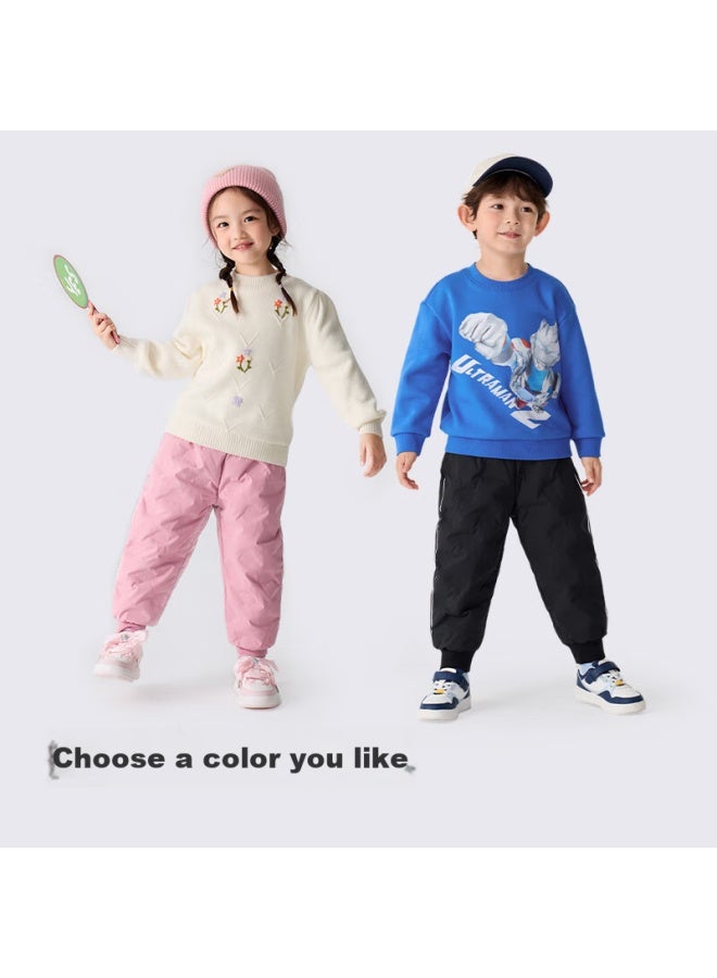 Balabala Balabala Children's Clothing, Boys And Girls Down Pants, Winter Long Pants, Warm Joggers, 208424108203  - Image 1