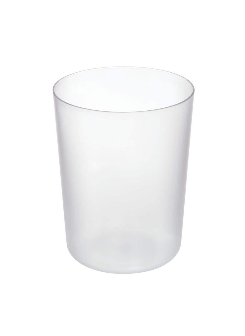 IDesign iDesign Finn BPAFree Plastic Round Waste Basket  764 x 764 x 10 Clear 