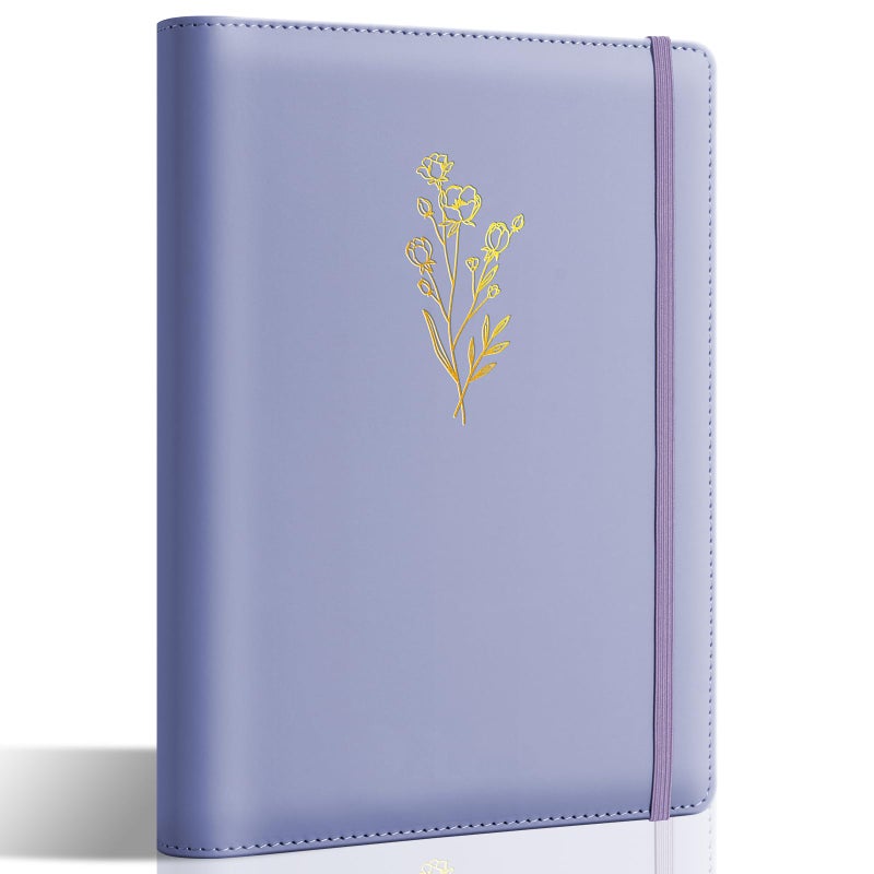 Ovesmusl Aesthetic A5 Binder 6 Ring Refillable Notebook Planner Cover Small 0.8 Inch Loose Leaf Binder for Journaling or Collections Refillable Notebook Holder with Pocket - Image 1