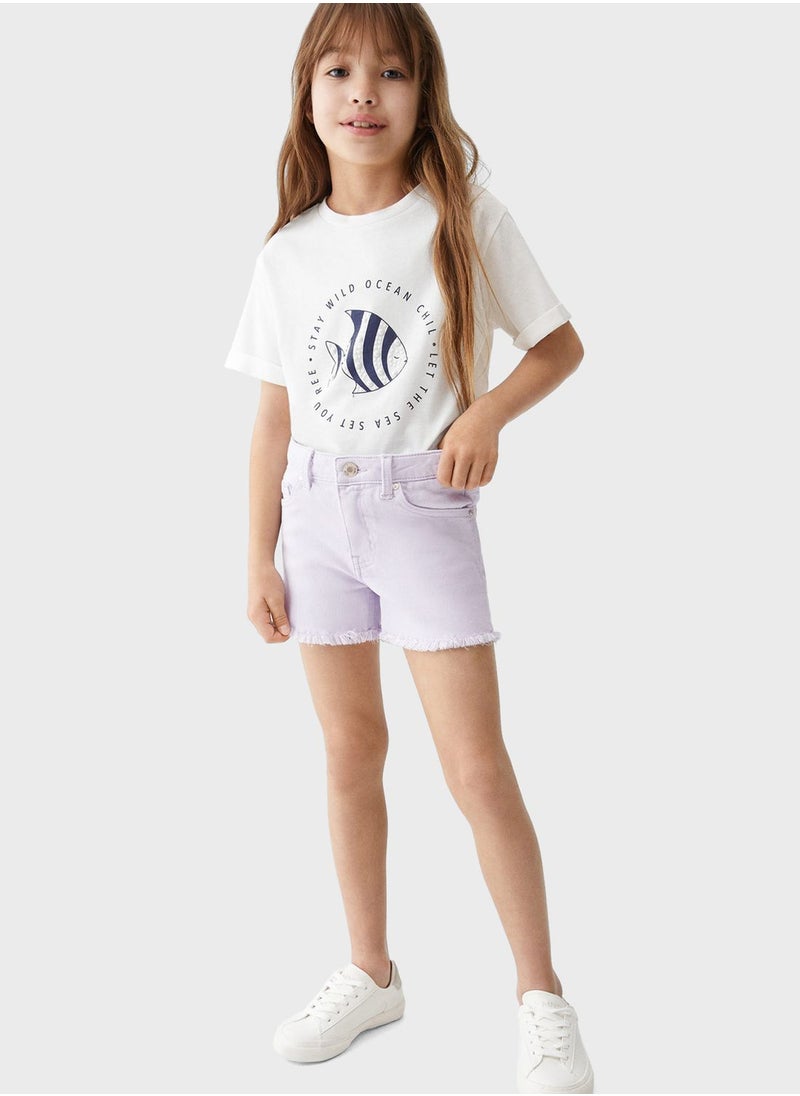 MANGO - Kids Denim Shorts - Image 1
