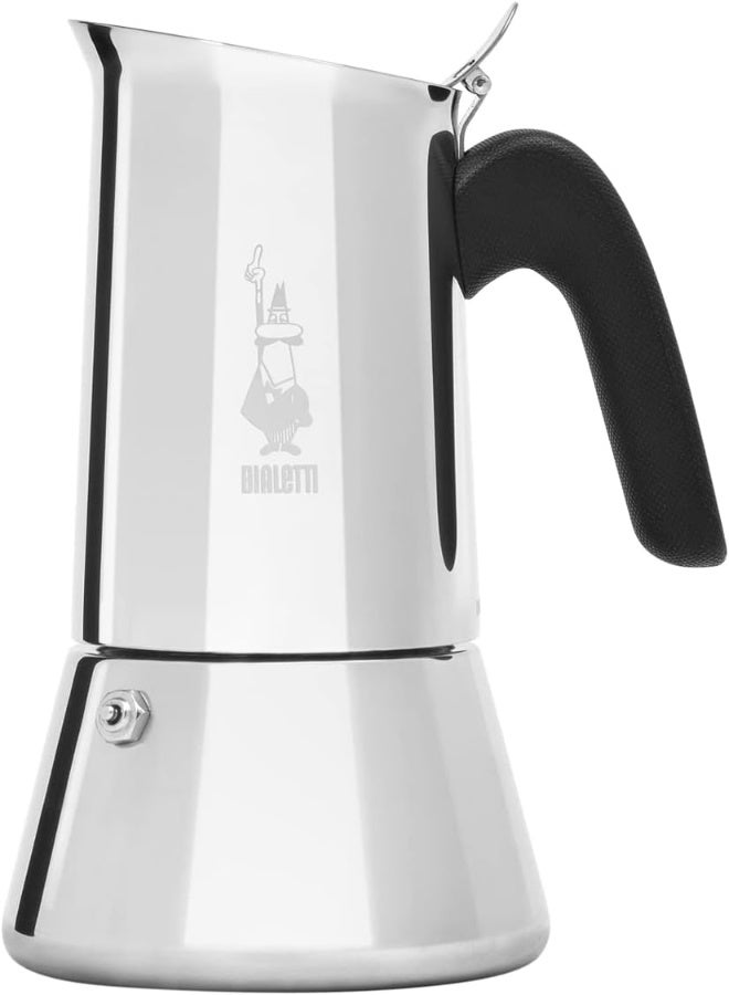 BIALeTTI New Venus Induction Stovetop Coffee Maker Suitable For All Types Of Hobs Stainless Steel 10 Cups 15.5 Oz Aluminum Silver - Image 2