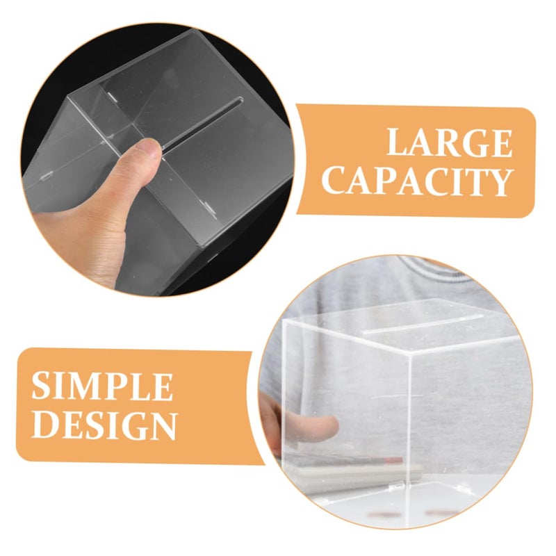 Acrylic Transparent Money Saving Jar Unopenable Piggy Bank For Home Decor - Image 4