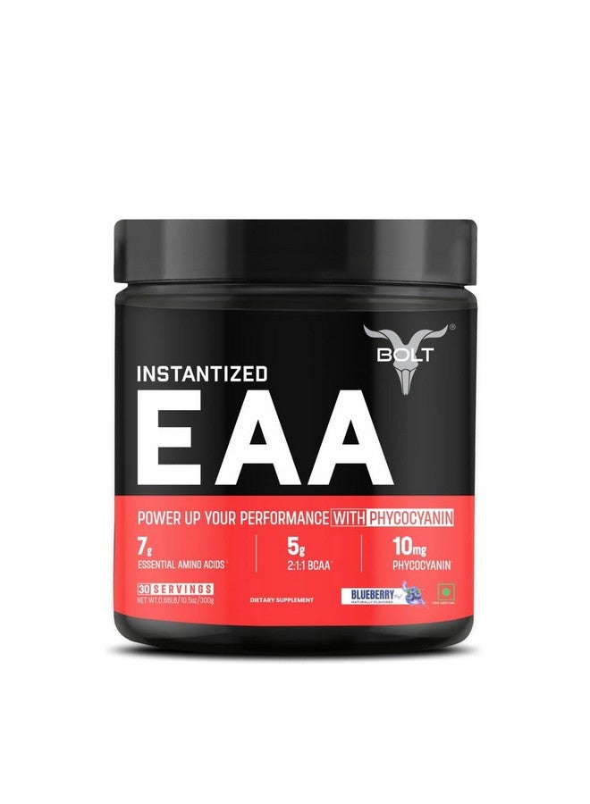 BOLT بولت نوتريشن Eaa 300 جرام، 30 حصة | تسعة أحماض أمينية أساسية مع Bcaa 5000 | مكمل Eaa للرجال والنساء - نكهة التوت الأزرق - مسحوق - Image 1