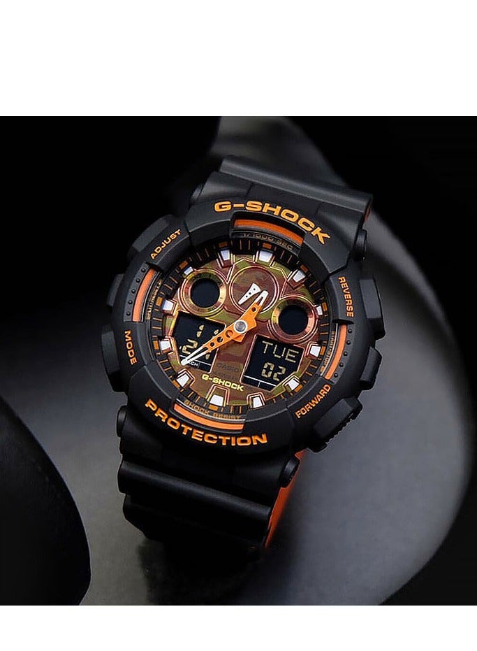 Shock Casio G Shock GA100BR-1A Analog Digital  Men's Watch - Image 4